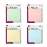 Sticky Notes - 3 x 3, 4 Pads of 50 Sheets, Asst.