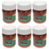 Creative Arts Orange Glitter 4 oz. Jar, Pack of 6