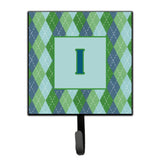 Caroline'S Treasures Cj1020-Ish4 Letter I Initial Monogram-Blue Argoyle Leash Holder Or Key Hook, Small, Multicolor