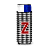 Monogram - Houndstooth Letter Z Ultra Beverage Insulators For Slim Cans Cj1021-Zmuk
