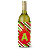 Christmas Oranment Holiday Initial Letter A Wine Bottle Beverage Insulator Beverage Insulator Hugger