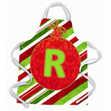 Caroline'S Treasures Cj1039-Rapron Christmas Ornament Holiday Initial Letter R Apron, Large, Multicolor