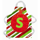 Caroline'S Treasures Cj1039-Sapron Christmas Ornament Holiday Initial Letter S Apron, Large, Multicolor
