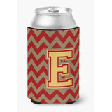 Caroline'S Treasures Cj1048-Ecc Letter E Chevron Garnet And Gold Can Or Bottle Hugger, Multicolor