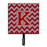 Caroline'S Treasures Letter K Chevron Maroon And White Leash Or Key Holder Cj1049-Ksh4, Small, Multicolor