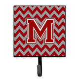 Caroline'S Treasures Letter M Chevron Maroon And White Leash Or Key Holder Cj1049-Msh4, Small, Multicolor
