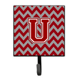 Caroline'S Treasures Letter U Chevron Maroon And White Leash Or Key Holder Cj1049-Ush4, Small, Multicolor