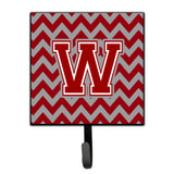 Caroline'S Treasures Letter W Chevron Maroon And White Leash Or Key Holder Cj1049-Wsh4, Small, Multicolor