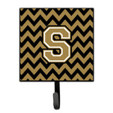 Caroline'S Treasures Letter S Chevron Black And Gold Leash Or Key Holder Cj1050-Ssh4, Small, Multicolor