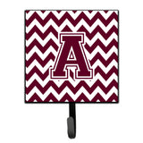 Caroline'S Treasures Letter A Chevron Maroon And White Leash Or Key Holder Cj1051-Ash4, Small, Multicolor