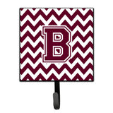 Caroline'S Treasures Letter B Chevron Maroon And White Leash Or Key Holder Cj1051-Bsh4, Small, Multicolor