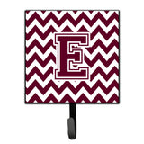 Caroline'S Treasures Letter E Chevron Maroon And White Leash Or Key Holder Cj1051-Esh4, Small, Multicolor