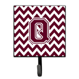 Caroline'S Treasures Letter Q Chevron Maroon And White Leash Or Key Holder Cj1051-Qsh4, Small, Multicolor