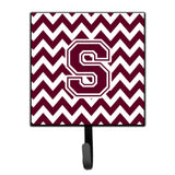 Caroline'S Treasures Letter S Chevron Maroon And White Leash Or Key Holder Cj1051-Ssh4, Small, Multicolor