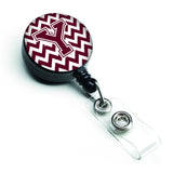 Caroline'S Treasures Letter Y Chevron Maroon And White Retractable Badge Reel (Cj1051-Ybr)