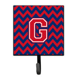 Caroline'S Treasures Letter G Chevron Yale Blue And Crimson Leash Or Key Holder Cj1054-Gsh4, Small, Multicolor