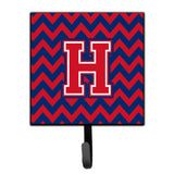 Caroline'S Treasures Letter H Chevron Yale Blue And Crimson Leash Or Key Holder Cj1054-Hsh4, Small, Multicolor