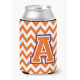 Caroline'S Treasures Cj1062-Acc Letter A Chevron Orange And Regalia Can Or Bottle Hugger, Multicolor