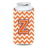 Letter Z Chevron Orange And Regalia Tall Boy Beverage Insulator Hugger Cj1062-Ztbc