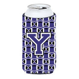 Letter Y Football Purple And White Tall Boy Beverage Insulator Hugger Cj1068-Ytbc