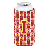 Letter I Football Cardinal And Gold Tall Boy Beverage Insulator Hugger Cj1070-Itbc