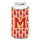 Letter M Football Cardinal And Gold Tall Boy Beverage Insulator Hugger Cj1070-Mtbc