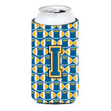 Letter I Football Blue And Gold Tall Boy Beverage Insulator Hugger Cj1077-Itbc