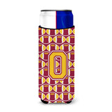 Letter O Football Maroon And Gold Ultra Beverage Insulators For Slim Cans Cj1081-Omuk