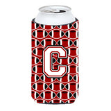 Letter C Football Cardinal And White Tall Boy Beverage Insulator Hugger Cj1082-Ctbc