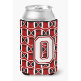 Caroline'S Treasures Cj1082-Occ Letter O Football Cardinal And White Can Or Bottle Hugger, Multicolor