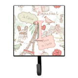 Caroline'S Treasures Cj2002-Ish4 Letter I Love In Paris Pink Leash Or Key Holder, Small, Multicolor