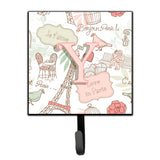 Caroline'S Treasures Cj2002-Ysh4 Letter Y Love In Paris Pink Leash Or Key Holder, Small, Multicolor