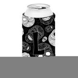 Letter L Day Of The Dead Skulls Black Tall Boy Beverage Insulator Hugger Cj2008-Ltbc