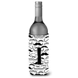 Letter I Moustache Initial Wine Bottle Beverage Insulator Hugger Cj2009-Iliterk