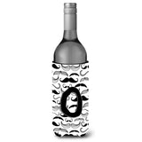 Letter O Moustache Initial Wine Bottle Beverage Insulator Hugger Cj2009-Oliterk