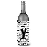 Letter Y Moustache Initial Wine Bottle Beverage Insulator Hugger Cj2009-Yliterk