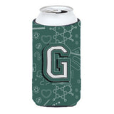 Letter G Back To School Initial Tall Boy Beverage Insulator Hugger Cj2010-Gtbc
