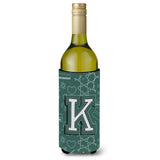Letter K Back To School Initial Wine Bottle Beverage Insulator Hugger Cj2010-Kliterk