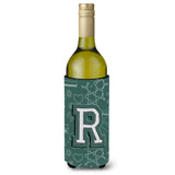 Letter R Back To School Initial Wine Bottle Beverage Insulator Hugger Cj2010-Rliterk