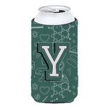 Letter Y Back To School Initial Tall Boy Beverage Insulator Hugger Cj2010-Ytbc