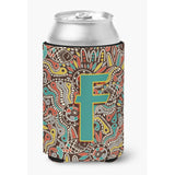 Caroline'S Treasures Cj2013-Fcc Letter F Retro Tribal Alphabet Initial Can Or Bottle Hugger, Multicolor
