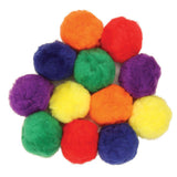 Pom Pons, Assorted Colors, 70mm, 12 Pieces