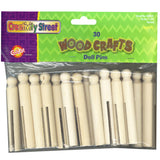 Doll Pins, Natural, 3.75 x 0.5, 30 Pieces