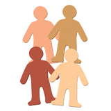 WonderFoam Multi-Cultural Bodies, 9 x 6, 24 Pieces