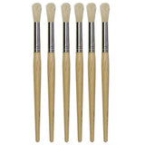 Creativity Street Beginner Paint Brush, Stubby Wood Handle, 6/Pack