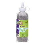 Glitter Glue, Silver, 4 fl. oz., 1 Bottle