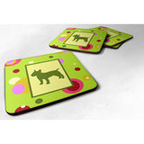 Caroline'S Treasures Ck1018Fc Bull Terrier Foam Coasters (Set Of 4), 3.5 H X 3.5 W, Multicolor