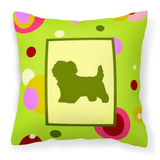 Caroline'S Treasures Ck1019Pw1414 Cairn Terrier Decorative Canvas Fabric Pillow, Large, Multicolor