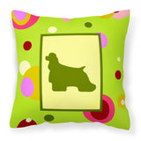 Caroline'S Treasures Ck1022Pw1414 Cocker Spaniel Decorative Canvas Fabric Pillow, Large, Multicolor