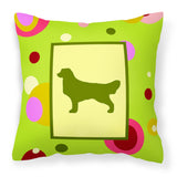 Caroline'S Treasures Ck1033Pw1414 Golden Retriever Decorative Canvas Fabric Pillow, Large, Multicolor
